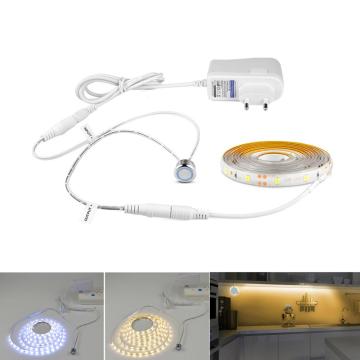 Stepless Dimmable Touch Switch LED Cabinet light 12V LED Strip tape Stair Wardrobe Closet kitchen lamp 110V 220V 1M 2M 3M 4M 5M