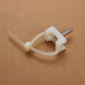 50Pcs 6mm Hole Width White Cable Tie Mount Base Saddle-shaped Wire Management Holder Nylon Electrical Cable Tie Mount