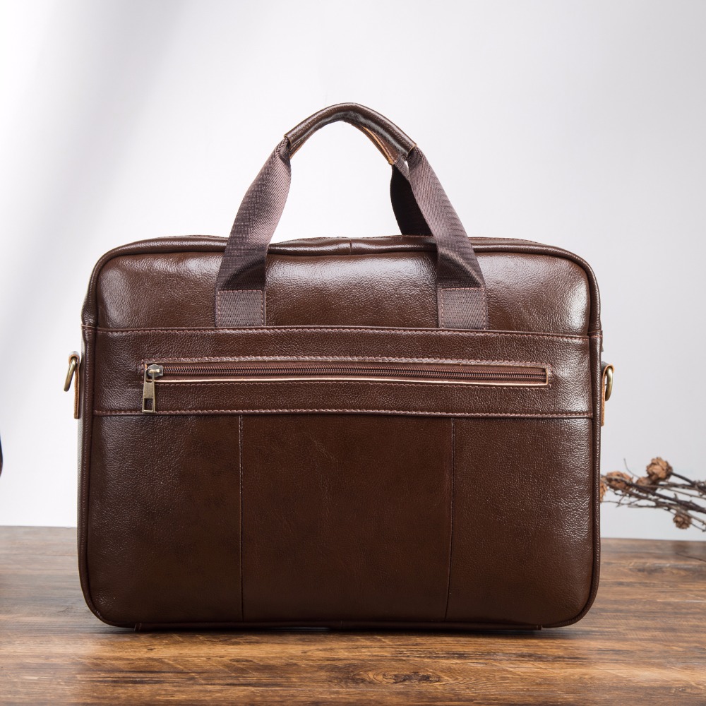 Men Oil Waxy Leather Antique Design Brown Business Briefcase 16" Laptop Document Case Attache Messenger Bag Tote Portfolio 1116