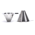 Stainless Steel Baskets Coffee Filters Pour Over Coffee Dripper Maker Reusable Coffee Filter Holder Metal Mesh Funnel