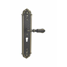 Wholesale fine zinc door handle on plate