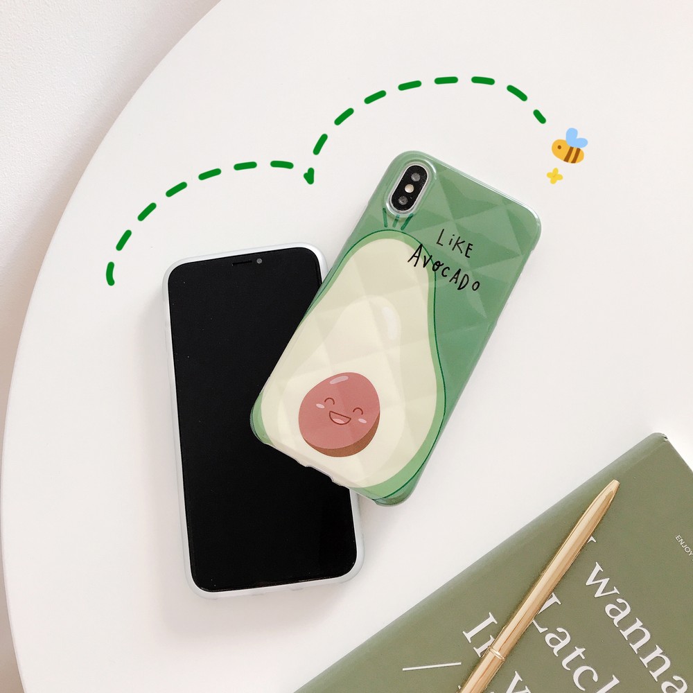 Cute fresh fruit avocado anti-drop mobile phone protective case For iPhone 11 Pro Max 7 8 Plus X XR