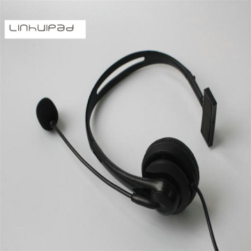 Linhuipad 2.5mm jack Wired Manufacture Cheap Call Center Telephone Headset Noise Cancelling Unilateral earphone low cost headset