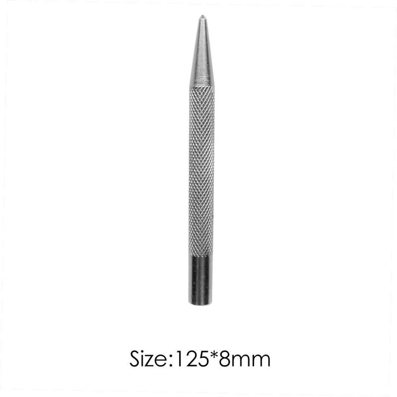 Automatic Centre Punch Anti Slip Knurling Handle Steel Metal Drill Tool Steel Centre Punch for Home DIY