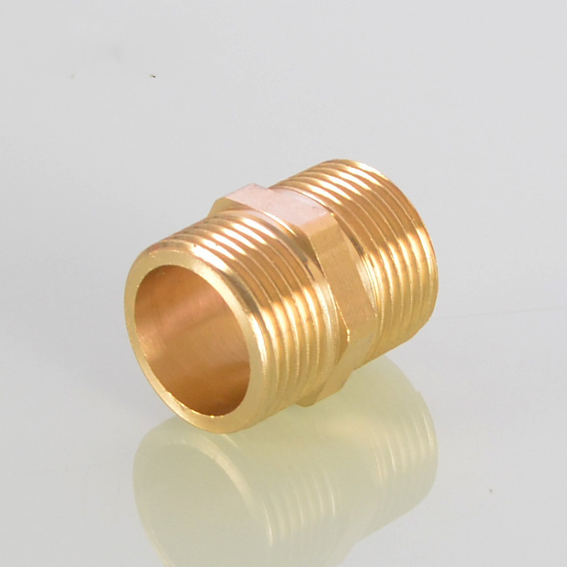 Brass Water pipe fittings 1/8 1/4 3/8 1/2 3/4 thread reducer Connection Adapte Copper Pneumatic Components Plumbing Accessories