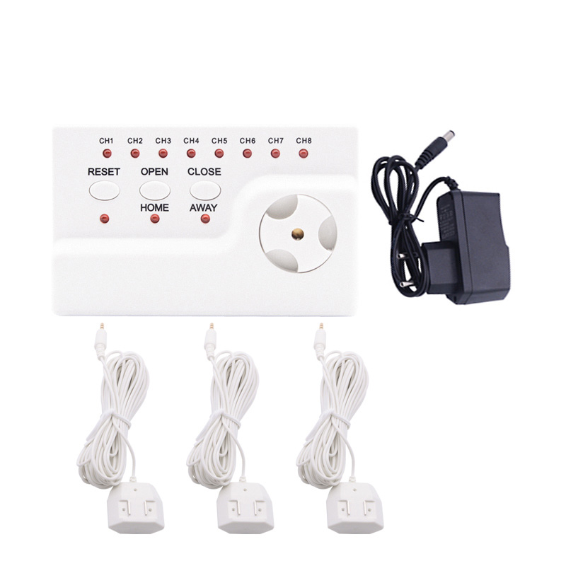WLD-806 Hidaka Water Leak Detector Alarm System For Home Security with 2pcs DN15 Water Leakage Flood Alter Overflow Detection