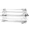 BBQ Steel Metal Roaster Rotisserie Skewers Needle Cage Oven Kebab Maker Grill Barbecue Supplies