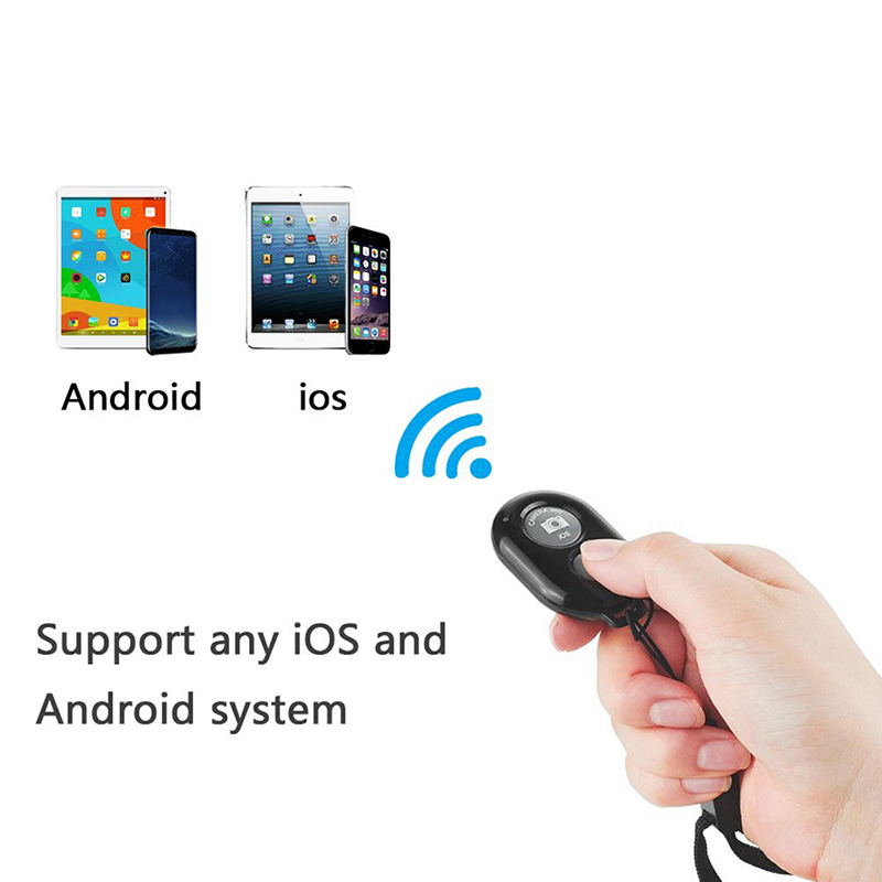 for IOS Android Mobile Phone Bluetooth Wireless Remote Control Monopod Selfie Stick Shutter Self-Timer Remote Shutter