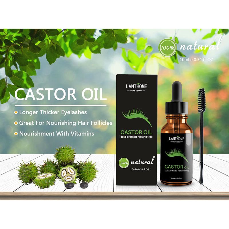 Castor Oil Eyelash Growth Serum Hair Enhancer Reduce Loss Cream for Eyebrow Q81B