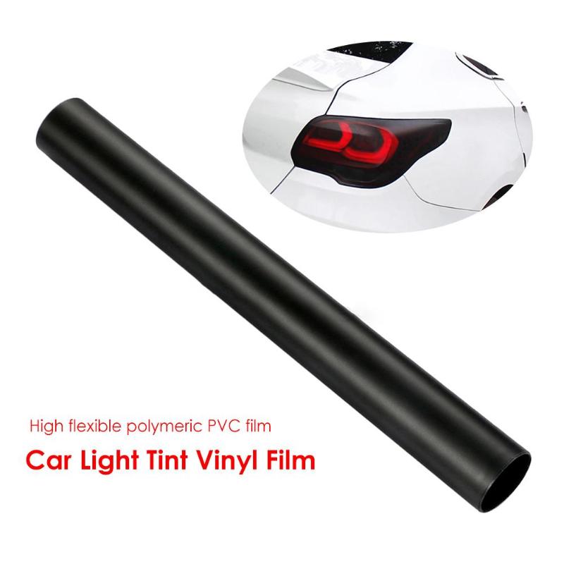 Tint Vinyl Film Sticker Sheet Matt Black Waterproof Solvent-Resistant for Automobile Car Headlight Taillight Rear Lights Glass