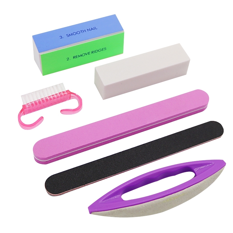 1Set NailFile Buffer Block Nail Sponge Sanding Block Nail Buffer File for UV Gel Polish Pedicure Tool Nail Art Manicure Supplies