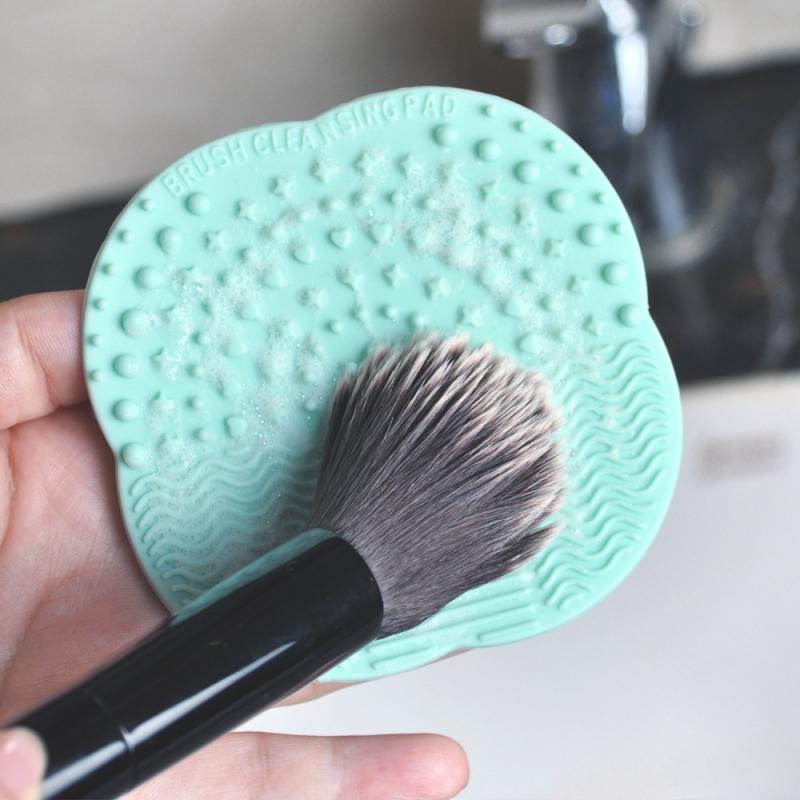 1PC Silicone Makeup Brush Cleaner Pad Make Up Washing Brush Gel Cleaning Mat Hand Tool Foundation Makeup Brush Washing Clean Kit
