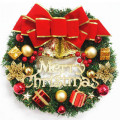 Christmas Garland Arrangement Ornament Wreath Decorative Wreath 30CM Bow Bell Christmas New Year Festival Decoration