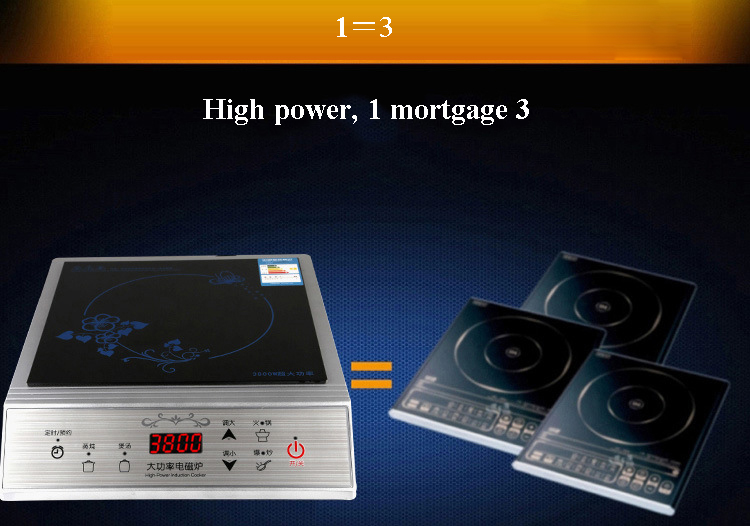 3800W High Power Commercial Induction Cooker Hot Pot Waterproof Durable Special Induction Cooker Embedded Electric Stove