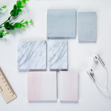 1PC(75 sheets)The Color of Marble Notepad Self Adhesive Memo Pad Sticky Notes Bookmark School Office Supply