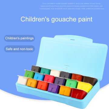 18 Colors Gouache Paint Set 30ml Portable Case with Palette Gouache Paint Set JAN88