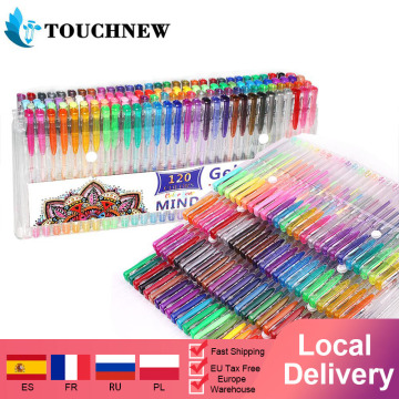 Gel Pens for Adult Coloring 24 to 120 Colors Set with Glitter Metallic Neon Pastel Swirl Colors, Also Perfect Coloring Set