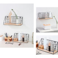 Hanging Rack Iron Frame Sundries Shelf for Wall Holder Display Storage Box Mesh Wire Metal Room Organizer Flower Wall Stand
