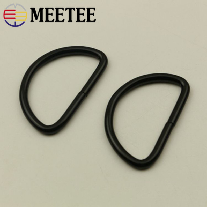 Meetee 5/10/20pcs 50mm O D Ring Metal Buckles for Backpack Strap Adjuster DIY Luggage Hook Bags Hardware Decoration Accessories