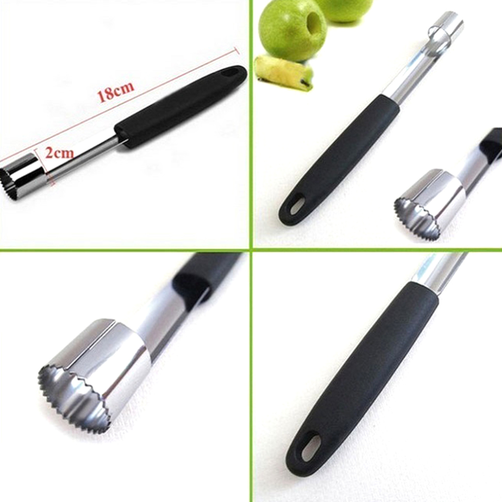 Protable Stainless Steel Core Seed Remover Fruit Apple Pear Corer Easy Twist Knife Corer Pitter Seeder Kitchen Gadgets Tools