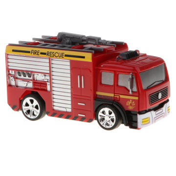 1/58 scale Remote Control RC Fire Truck Electronic Car Vehicle Model Toy with Light Xmas Gifts for Kid Firefighter Playset