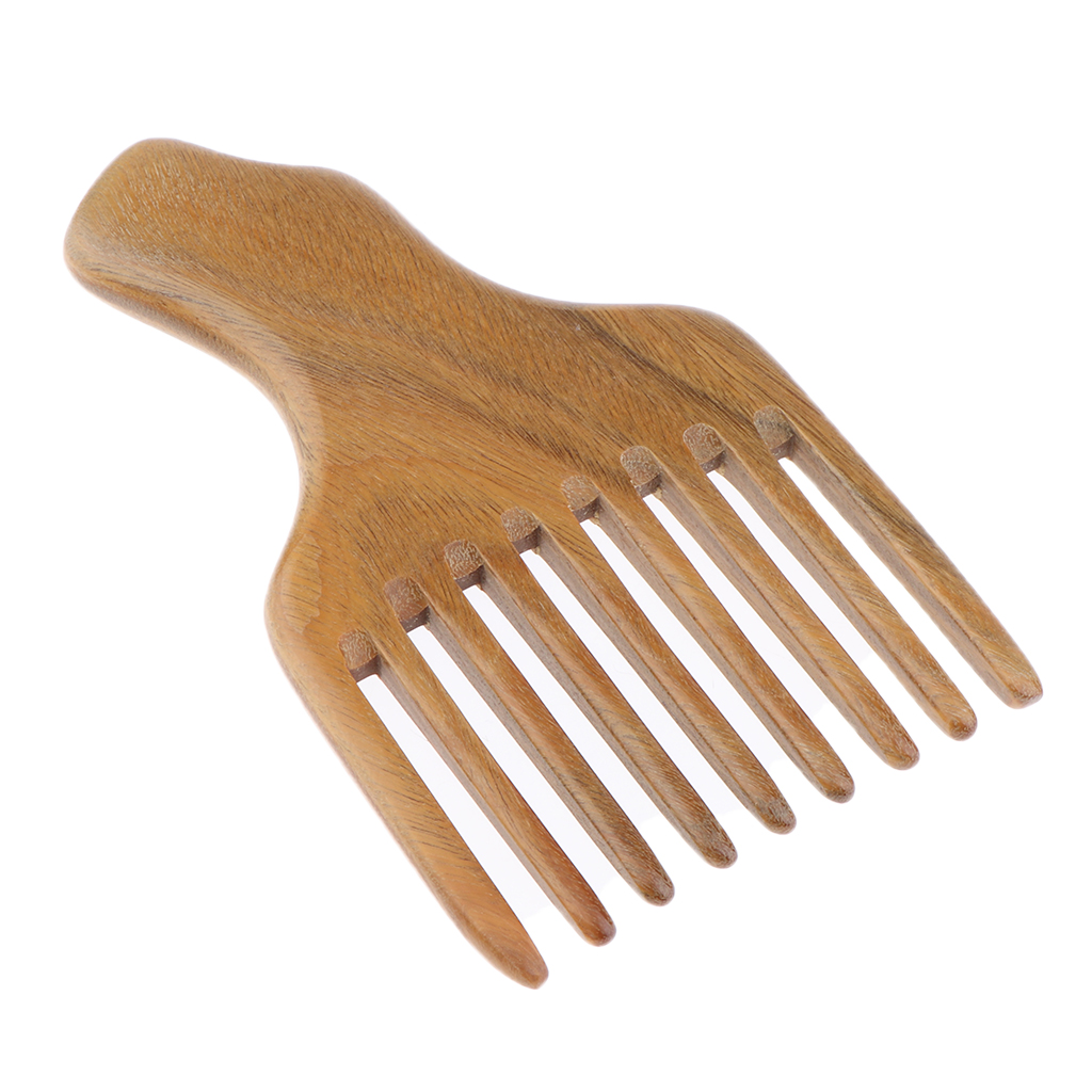 Long Tooth Styling Pick Comb, Afro Comb Curly Hair Brush Salon Hairdressing Styling Barber Tool,Natural Material