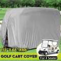 285X122X168cm 4 Passengers Golf Cart Cover 210D Oxford Waterproof Club Car Roof Enclosure Rain Cover Golf Accessories