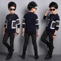 Kids Boys Sweater Children Sweater For teenager Student O-Neck Warm pullover knitted sweaters Boys Clothes 4 5 6 7 8 9 10 11 14T