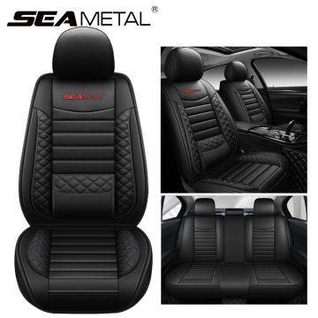 Car Seat Covers Full Set PU Leather 5D Auto Car Seat Covers Protector Cushion Automobiles Seat Covers Car Interior Accessories