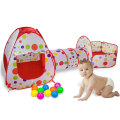 3 in 1 Portable Playpen for Children Ocean Ball Pool Baby Playground Foldable Baby Playpen Children's Tent with Tunnel Baby Park