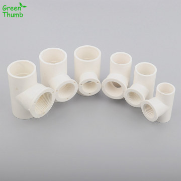 1pc 1 Way Female Thread Tee Connector PVC Inner Dia 20 mm*1/2