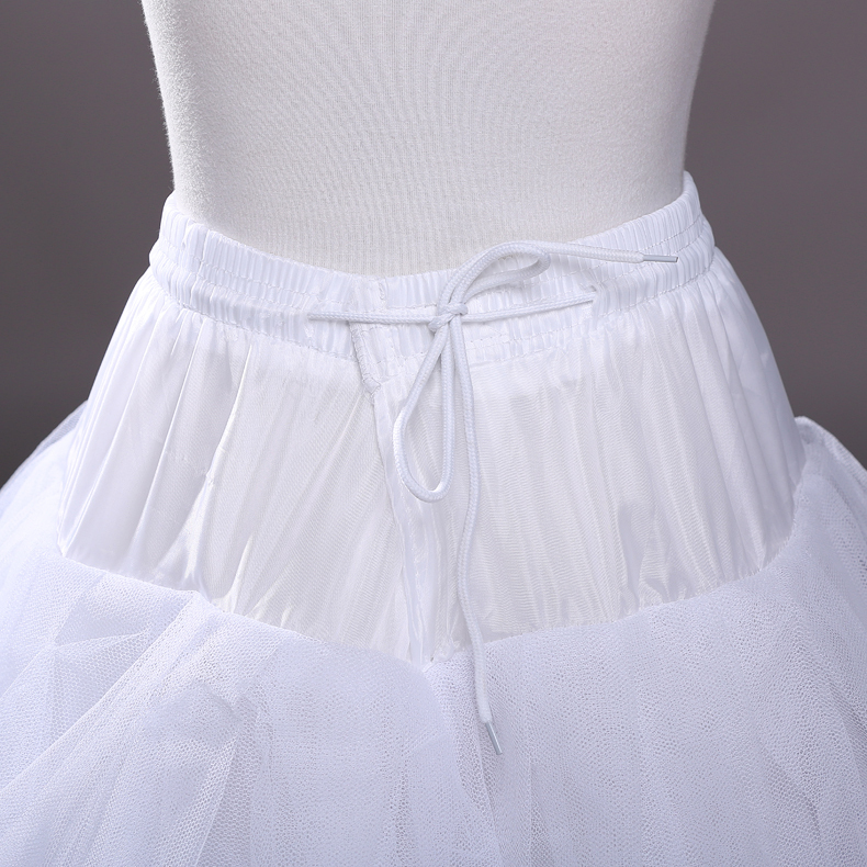 4 layers of Hard Tulle Petticoat Underskirt Slip Wedding Accessories Chemise Without Hoop For Wedding Dress Crinoline Jupe Slip