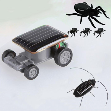 1PCS Kids Toys for Boys Girls Robot Kit Diy Robot Car Smallest Solar Power Energy Mini Toy Car Educational Solar Powered Toy