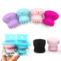 1PC Silicone Face Cleansing Brush Cute Octopus Shape Facial Cleanser Pore Cleaner Exfoliator Face Scrub Washing Brush TSLM1