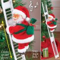 Christmas Props Santa Claus Climbing Ladder Modeling Electric Climbing Ladder Christmas Decoration Supplies