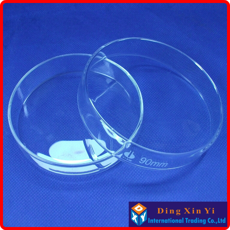 (4 pieces/lot)90mm Glass culture dish,high borosilicate glass petri dish,High Quality and high temperature resistance