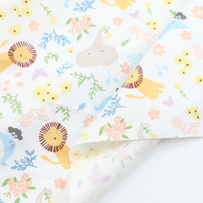 160cm*50cm Cute lion bird baby kids Cotton Fabric Printed Cloth Sewing Quilting bedding apparel dress diy patchwork fabric