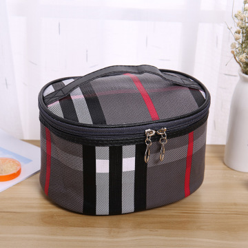 new fashion women make up bag casual plaid cosmetic bag cases travel organizer professional makeup case beauty bag 3 colors