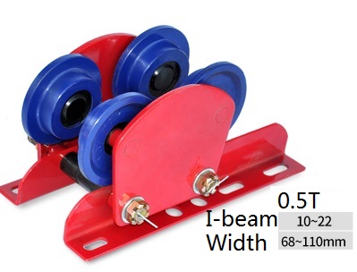 0.5T hand manual I-beam trolley used with mini electric wire rope hoist, power tool part