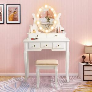 Makeup Dressing Table with Drawers for Girls