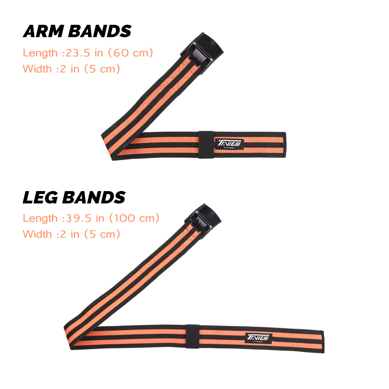 BFR Occlusion Wraps Pro Resistance Bands Fitness Arm Leg Blaster Elastic Exercise Bands for Blood Flow Restriction Training