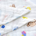 Baby cartoon animal cotton four-layer gauze triangle scarf bib infants milk separation handkerchief towel baby saliva towel wash