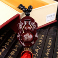 JETTING Fashion Car Interior Accessories Ornaments Gold Plated Double Gourd Lucky Entry Car Pendant