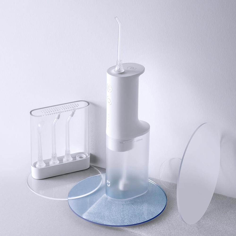 XIAOMI MIJIA Mi oral irrigator Portable tooth Cleaner IPX7 waterproof water pick Teeth Water Dental floss Four kinds of nozzles
