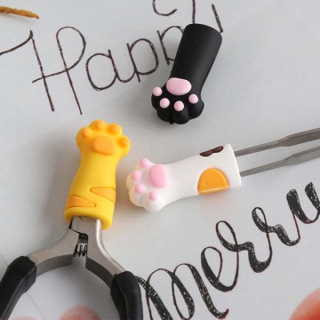 Cute Cat Claw Lid Toe For Nail Clippers Nippers Clipper Cutters Cuticle Scissor