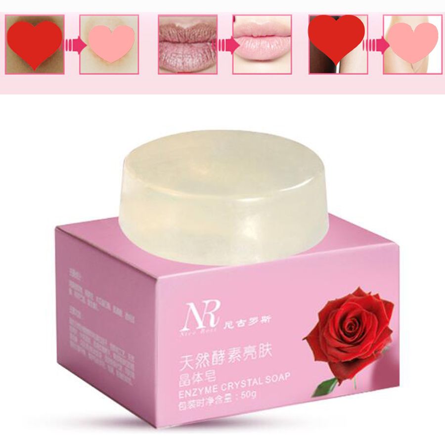 NR Skin Whitening Soap Areola Private Parts Soft Red Crystal Soap Pink Vulvar Lips Whole Body Whitening Safe Bleach 25 Days