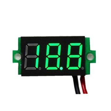 1Pcs Digital Voltmeter LED Display Mini 2/3 Wires Voltage Meter Ammeter High Accuracy Red/Green/Blue DC 0V-30V 0.36