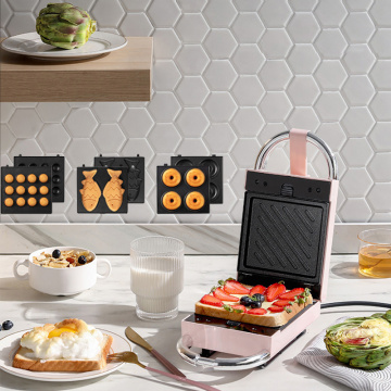 220V Electric Sandwich Maker Waffle Maker Multi-baker Toaster Baking Breakfast Machine takoyaki Donut Sandwichera Machine
