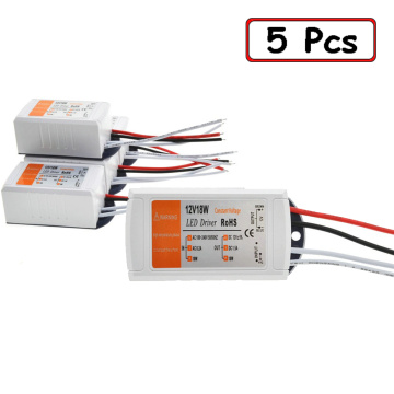 5pcs/lot DC 12V 18W Power Supply LED Driver Adapter Transformer Switch For LED Strip LED Lights