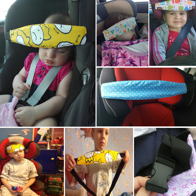 Baby Head Support Safety Fastening Belt Adjustable Infants Kids Playpens Car Safety Sleep Positioner